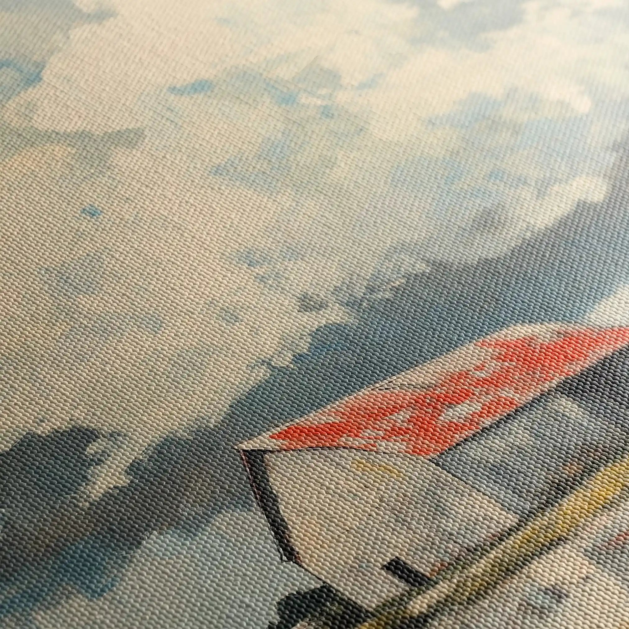 Landscape 357 Canvas Art 80 x 80 cm / Stretched on hidden frame