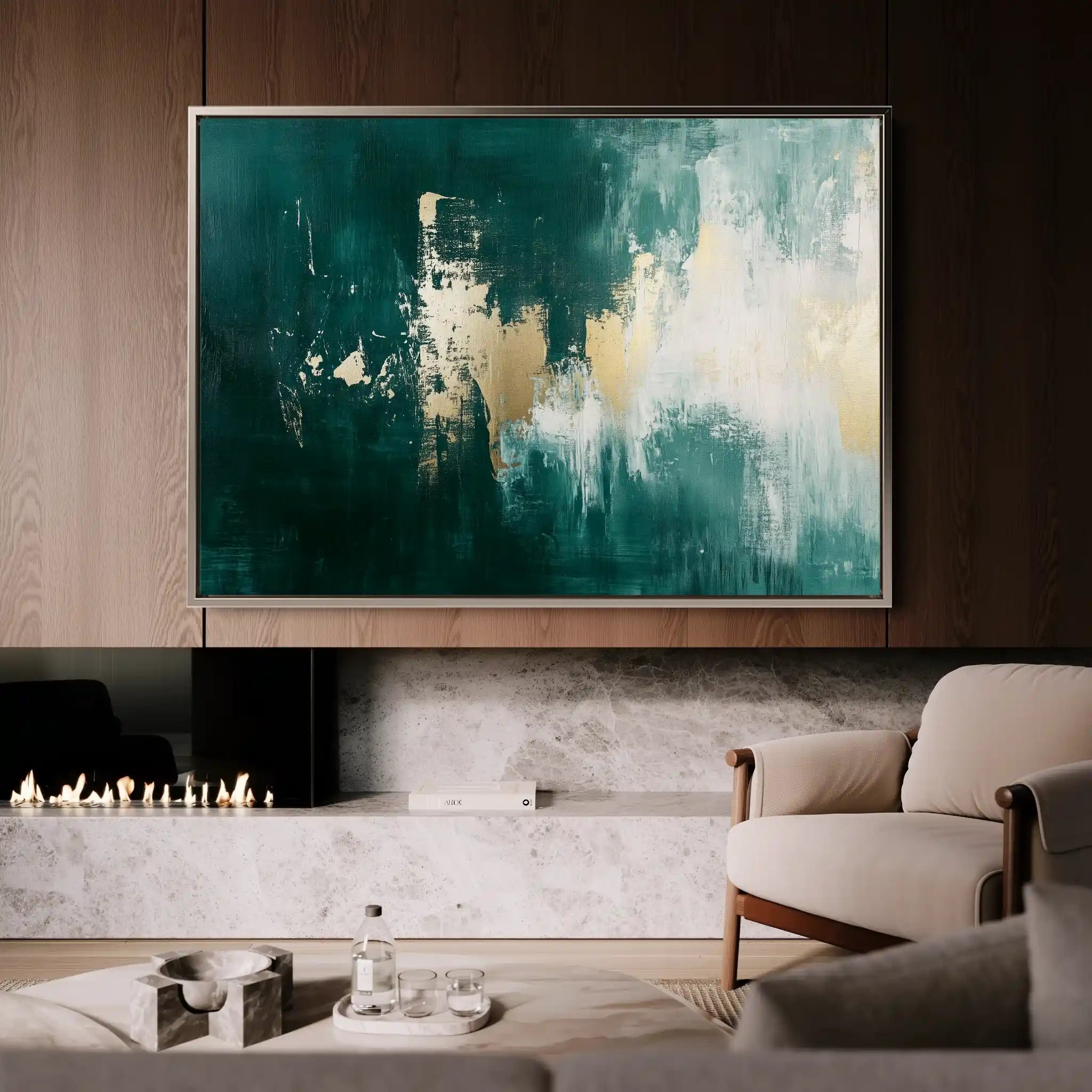 Abstract 358 Canvas Art 60 x 40 cm / Stretched on hidden frame