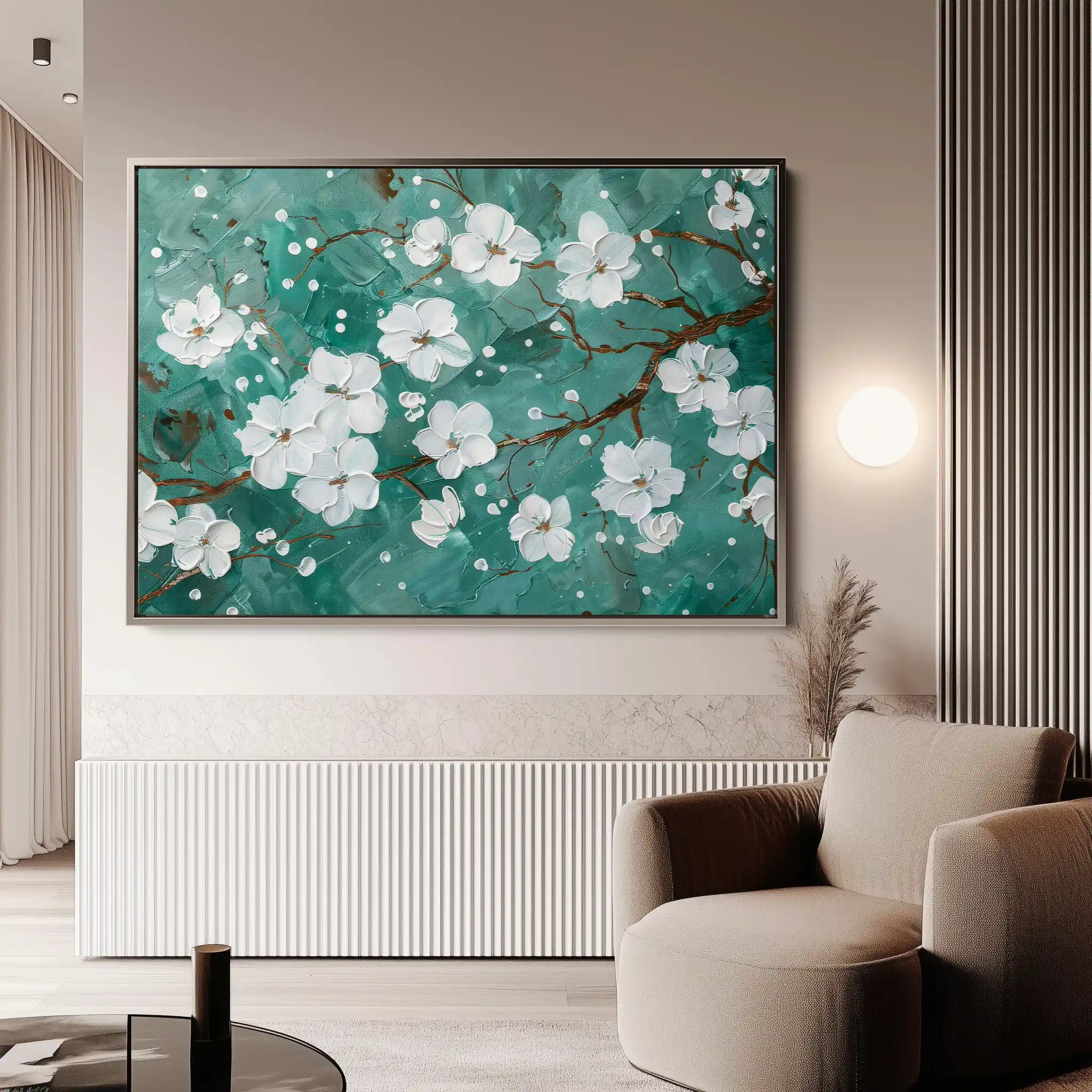 Floral Canvas Wall Art WAD359-F 90 x 60 cm / Stretched on hidden frame