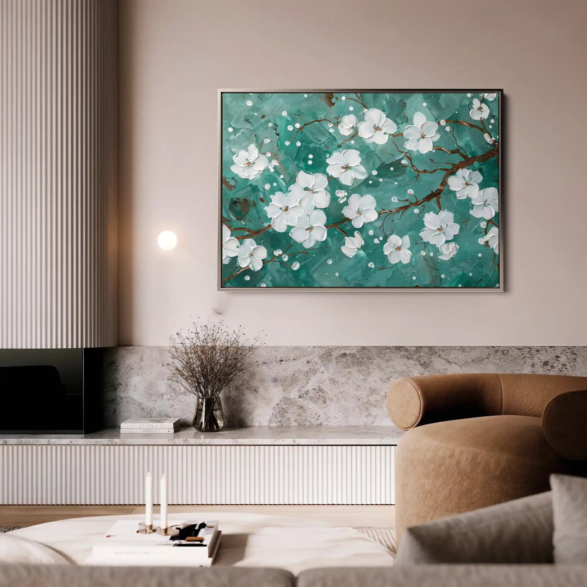 Floral Canvas Wall Art WAD359-F 90 x 60 cm / Stretched on hidden frame