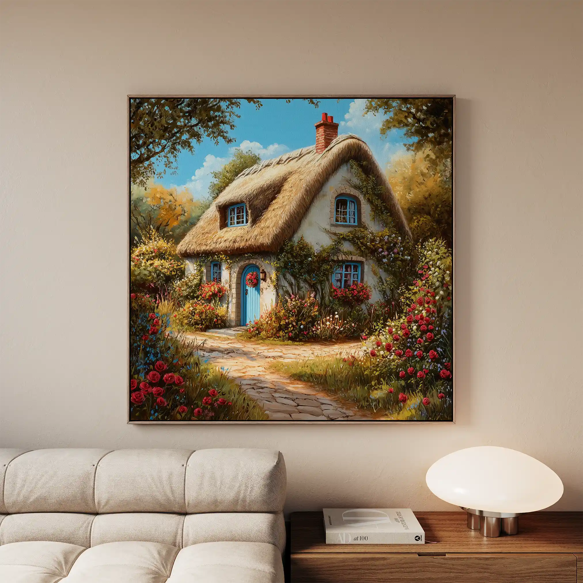 Landscape 359 Canvas Art 80 x 80 cm / Stretched on hidden frame