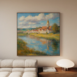 Landscape 360 Canvas Art 80 x 80 cm / Stretched on hidden frame
