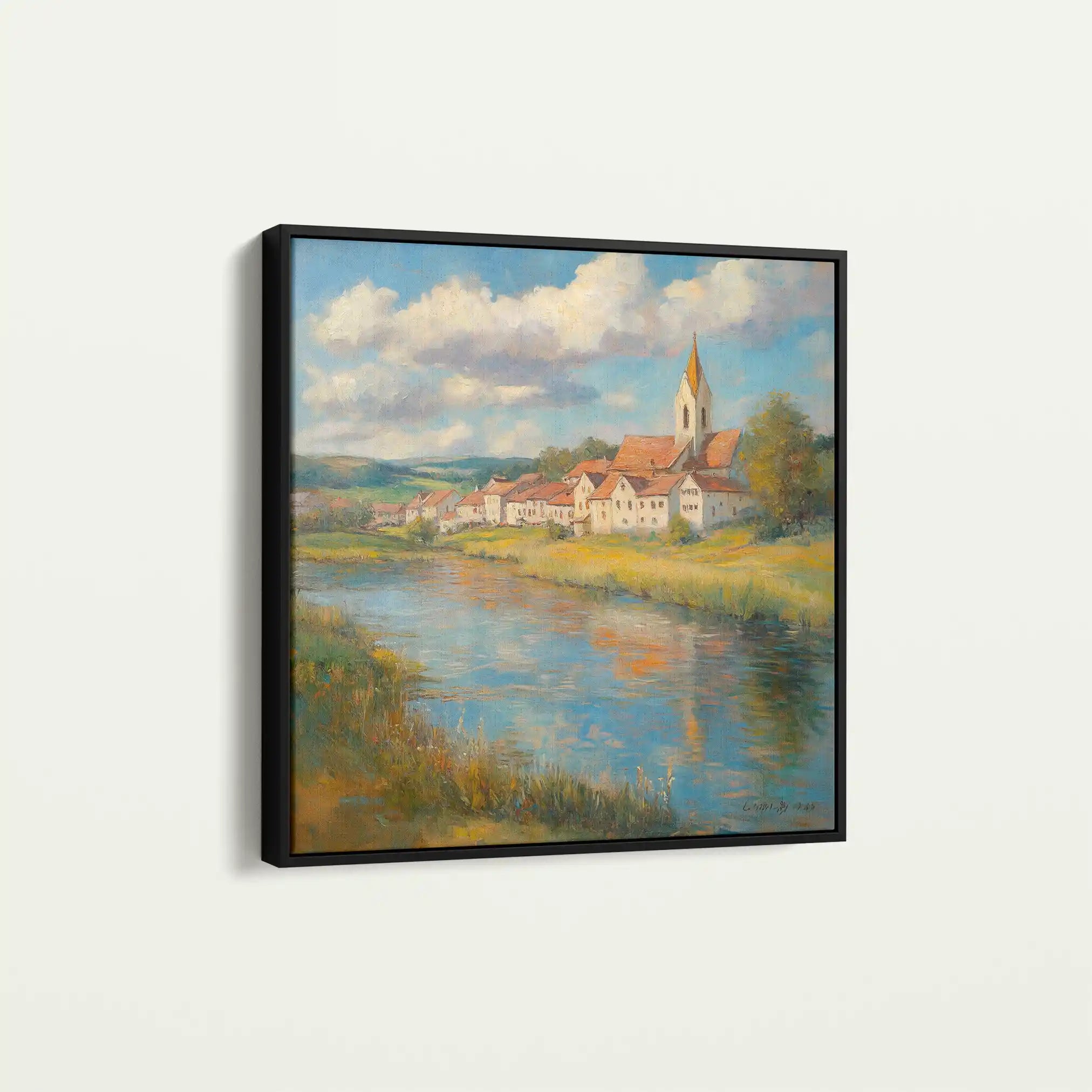 Landscape 360 Canvas Art 80 x 80 cm / Stretched on hidden frame