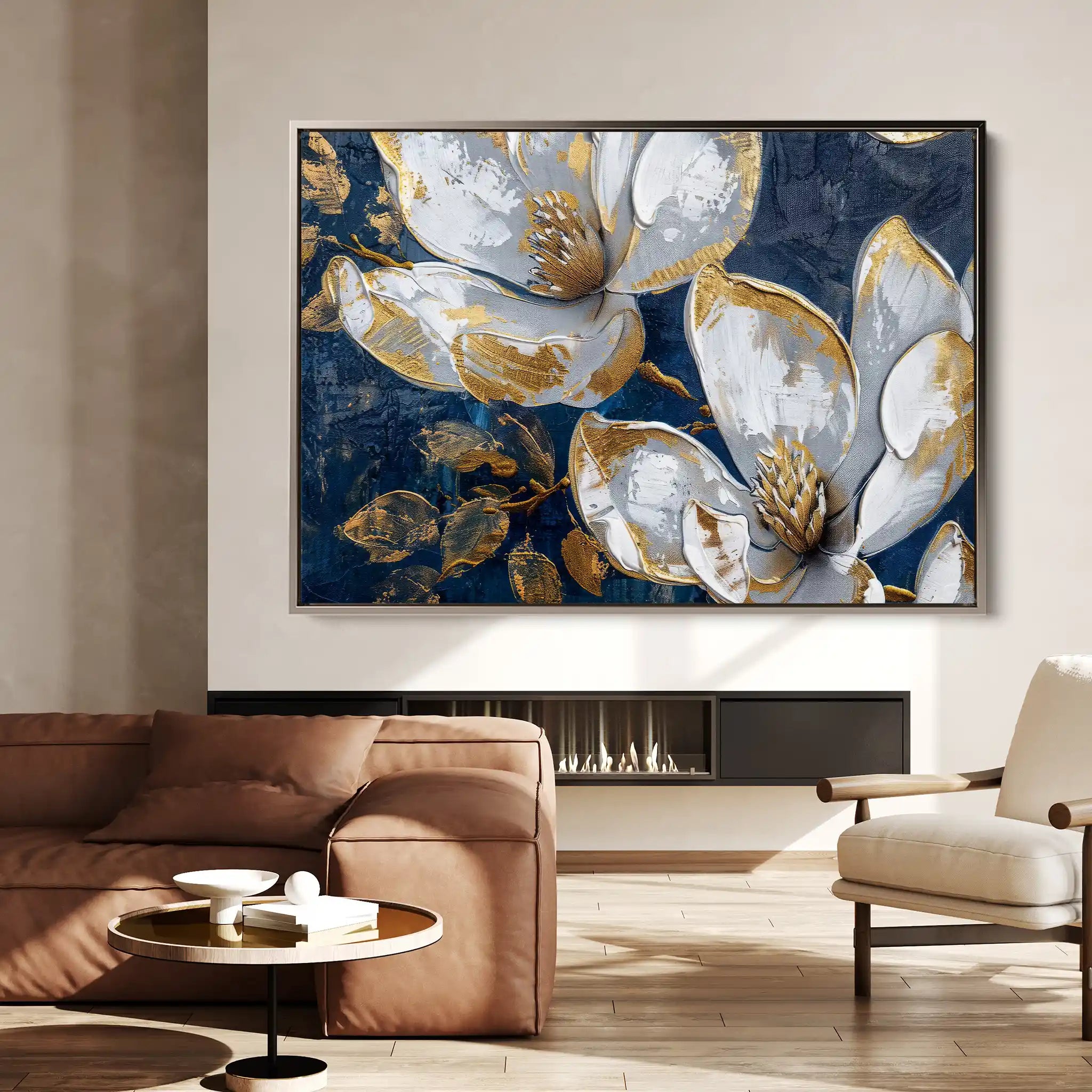 Floral Canvas Wall Art WAD361-F 90 x 60 cm / Stretched on hidden frame