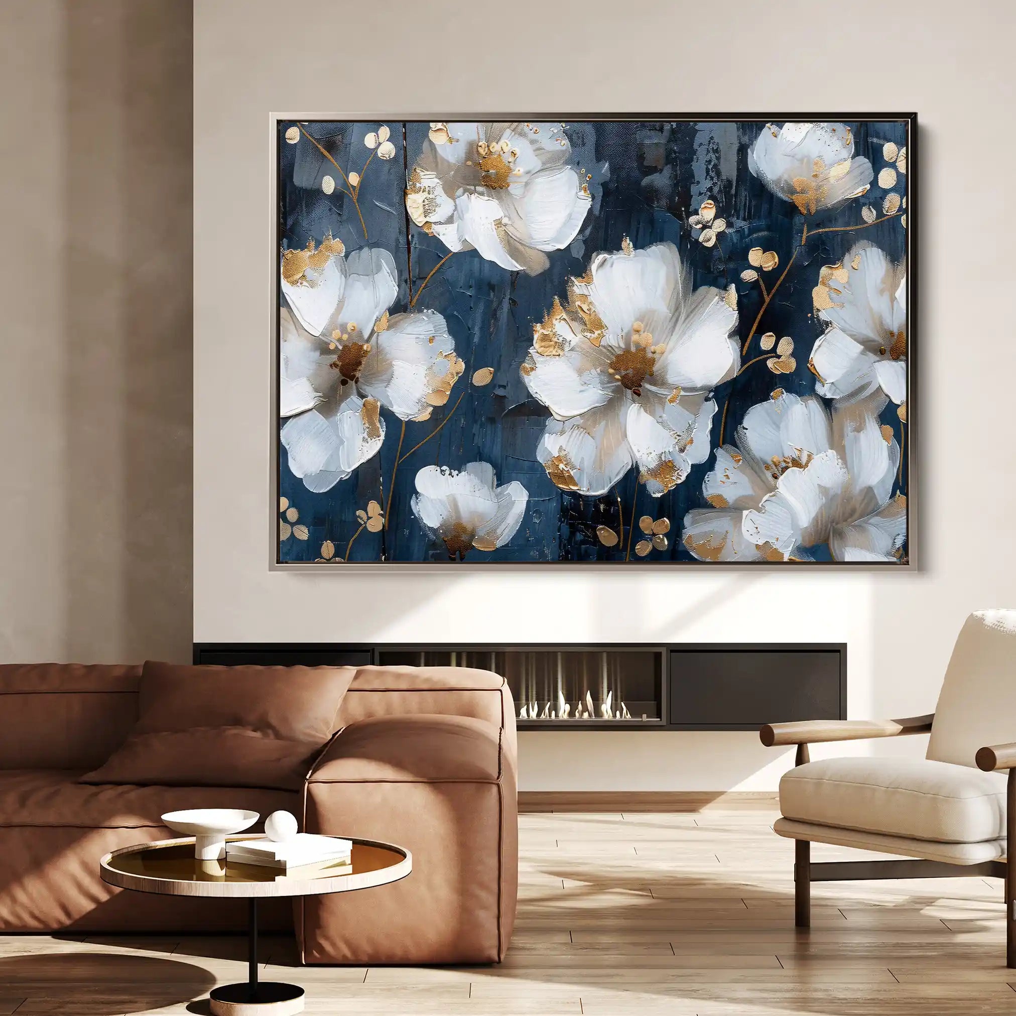 Floral Canvas Wall Art WAD362-F 90 x 60 cm / Stretched on hidden frame