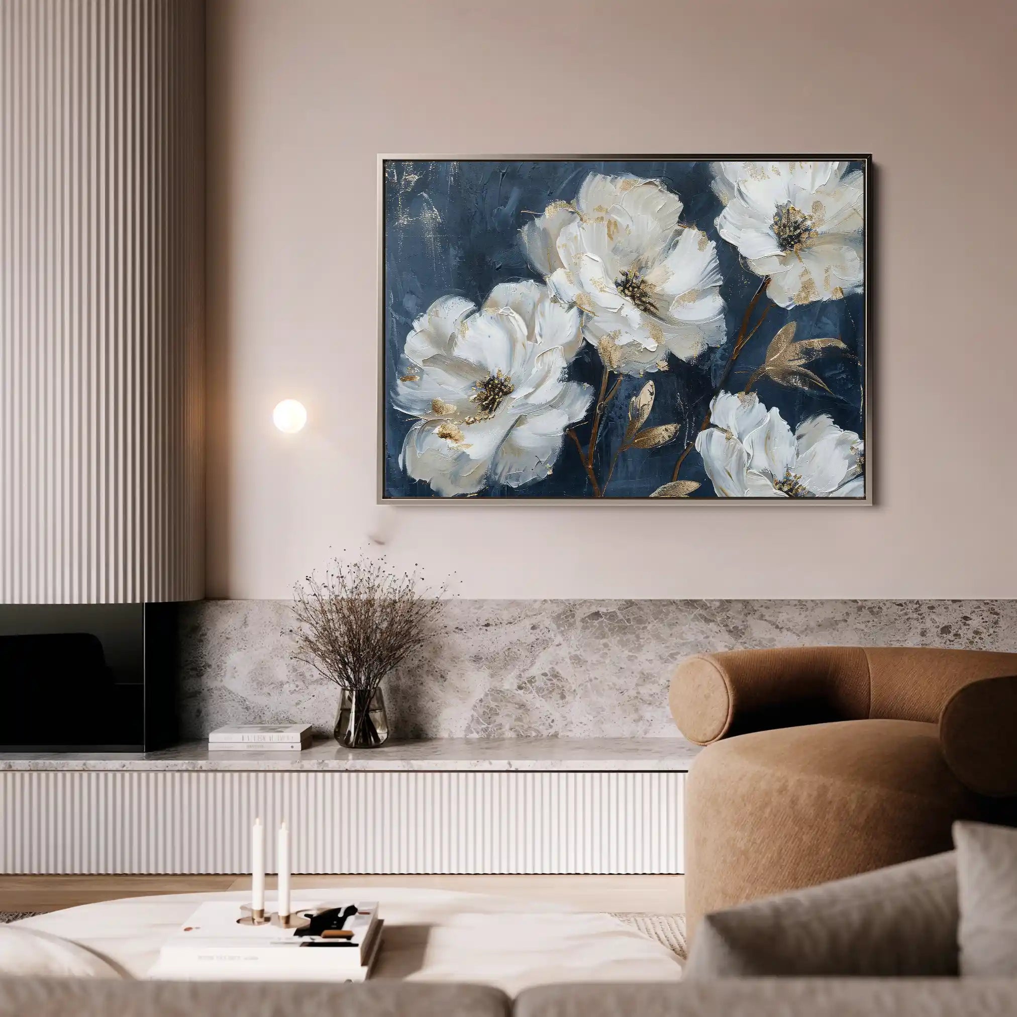 Floral Canvas Wall Art WAD363-F 90 x 60 cm / Stretched on hidden frame