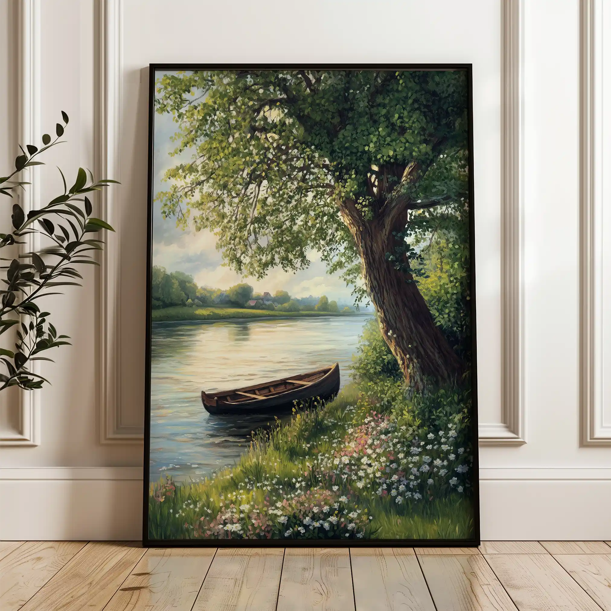 Landscape 363 Canvas Art 90 x 60 cm / Stretched on hidden frame
