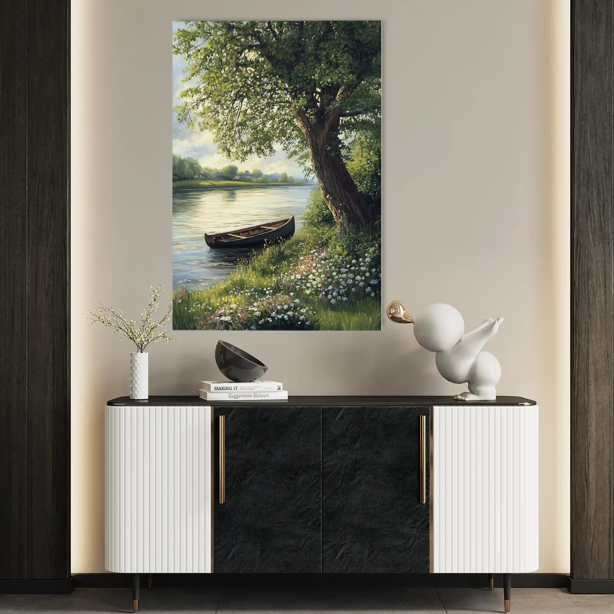 Landscape 363 Canvas Art 90 x 60 cm / Stretched on hidden frame