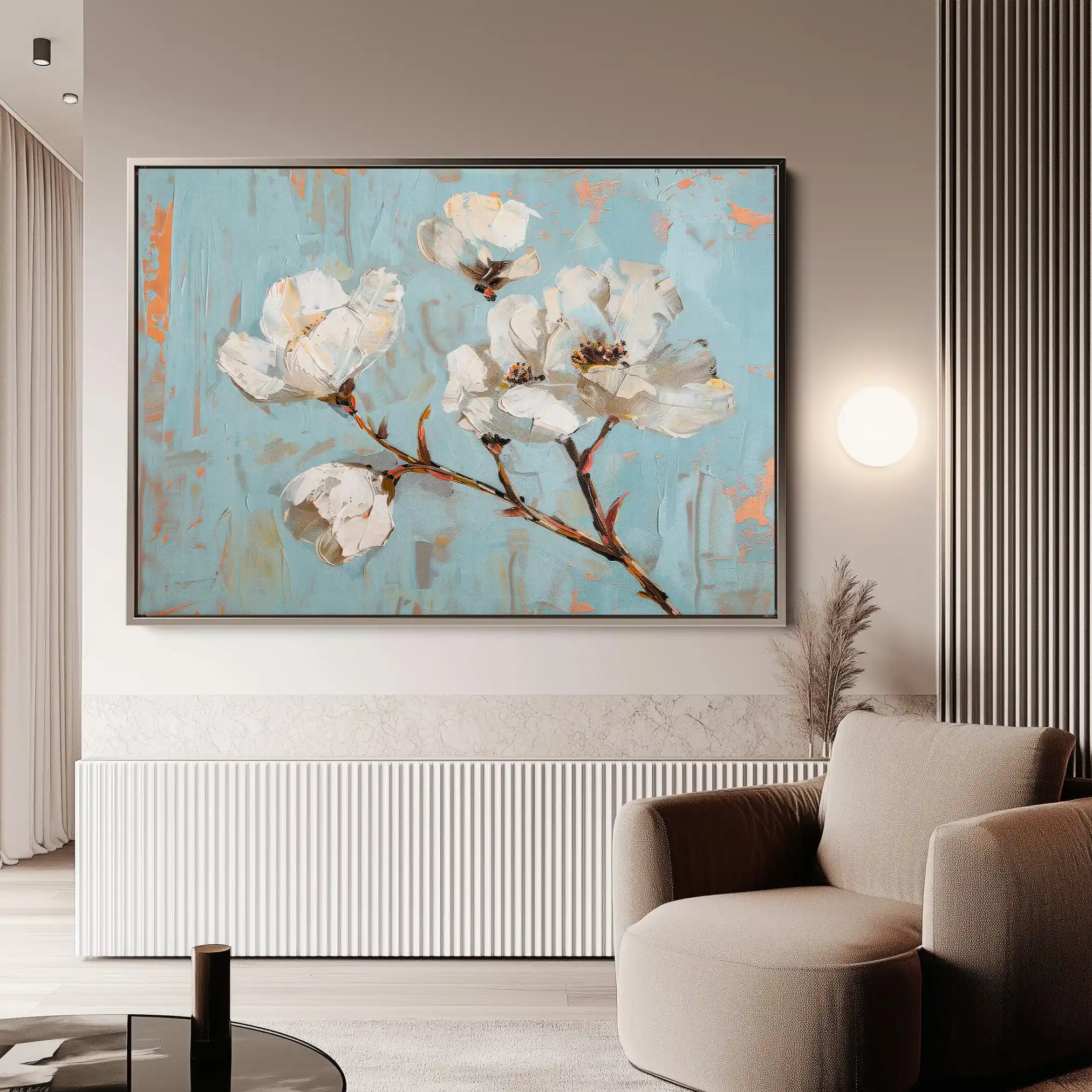 Floral Canvas Wall Art WAD364-F 90 x 60 cm / Stretched on hidden frame