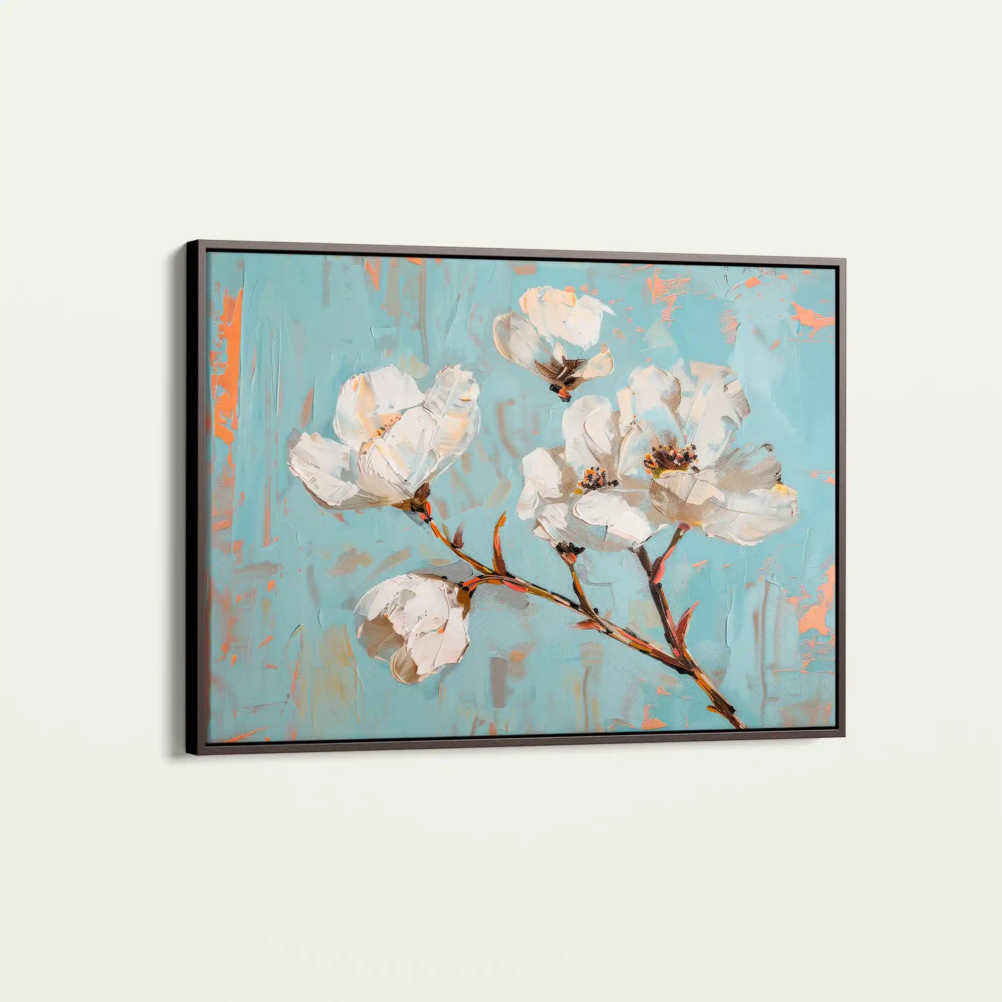 Floral Canvas Wall Art WAD364-F 90 x 60 cm / Stretched on hidden frame