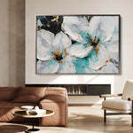 Floral Canvas Wall Art WAD365-F 90 x 60 cm / Stretched on hidden frame