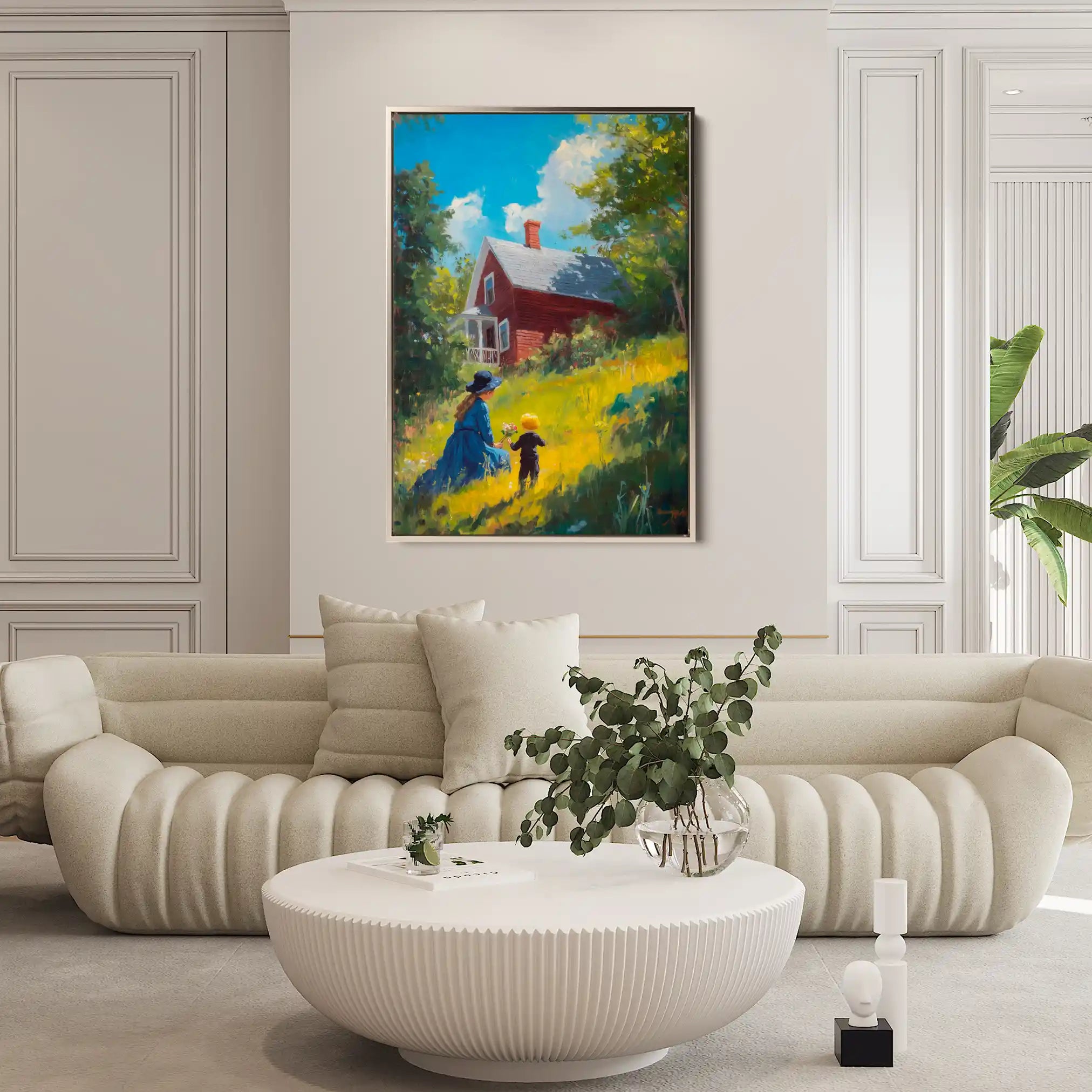 Landscape 366 Canvas Art 90 x 60 cm / Stretched on hidden frame