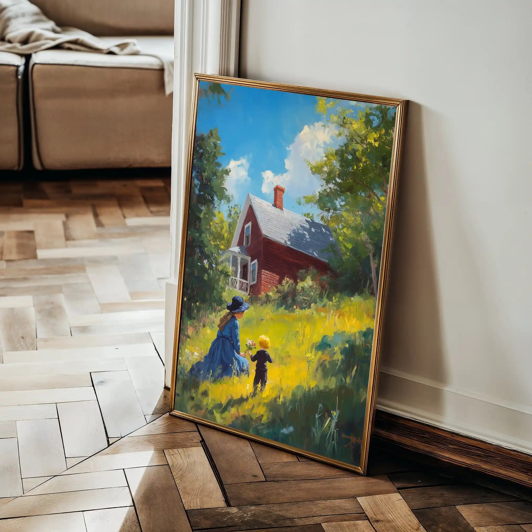 Landscape 366 Canvas Art 90 x 60 cm / Stretched on hidden frame