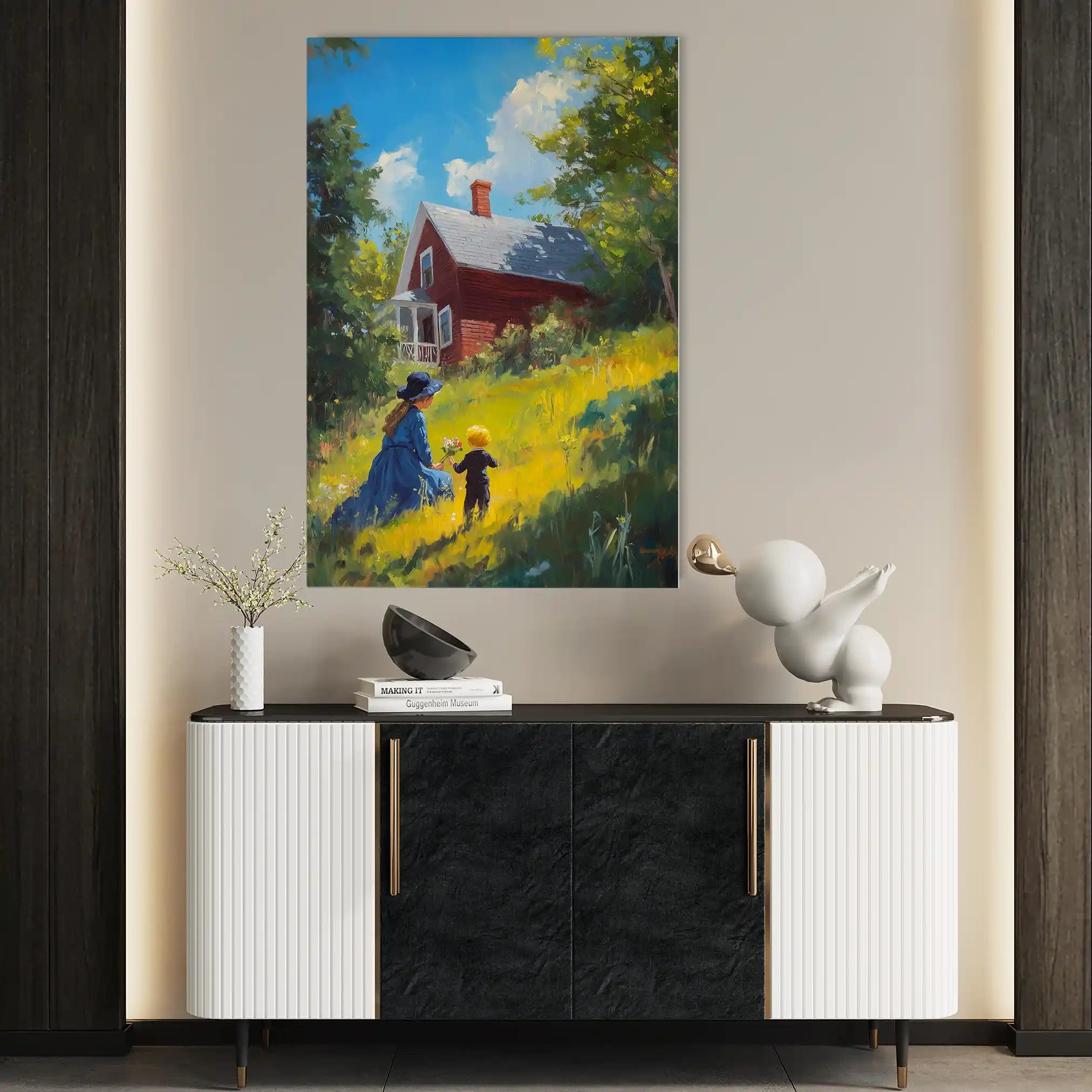 Landscape 366 Canvas Art 90 x 60 cm / Stretched on hidden frame