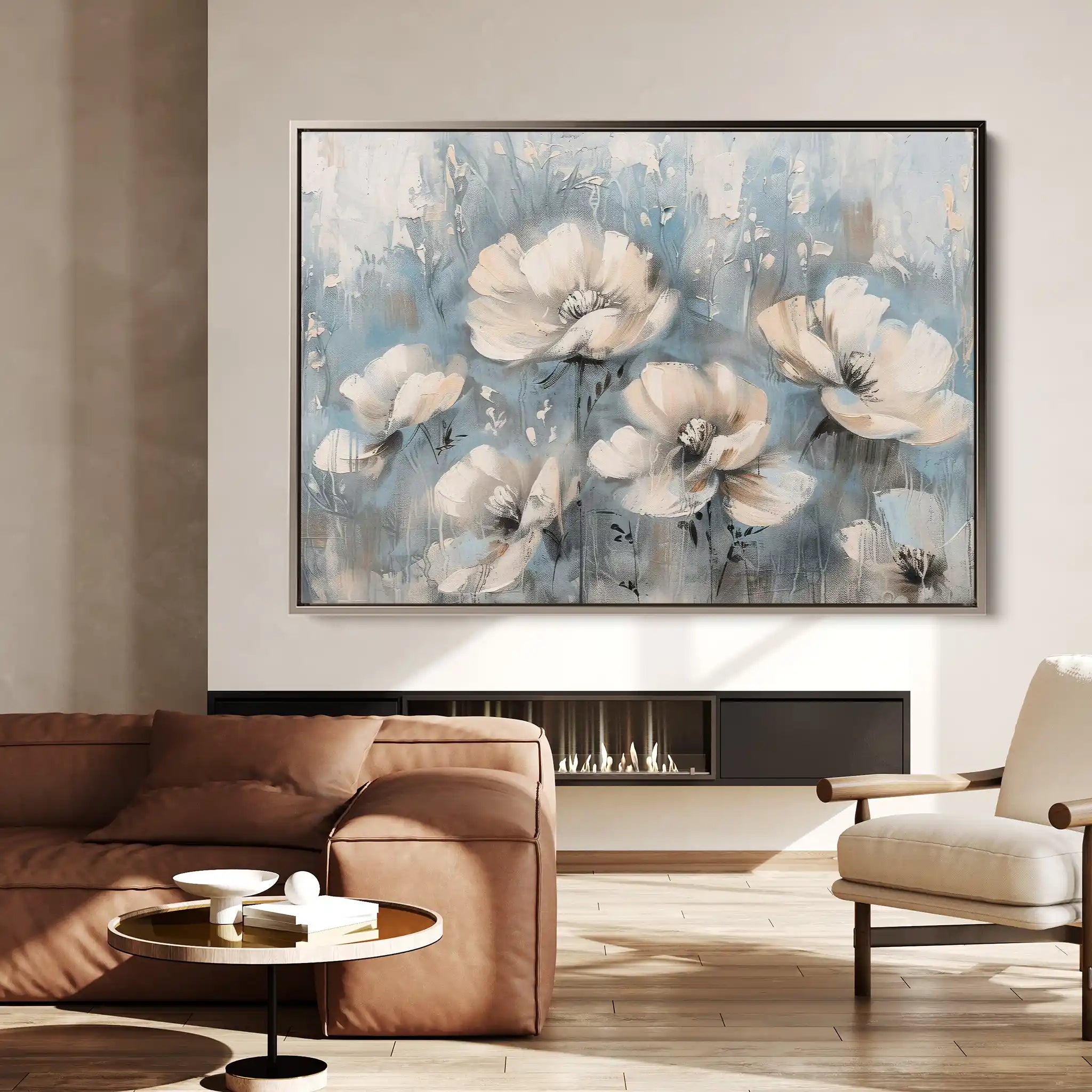 Floral Canvas Wall Art WAD367-F 90 x 60 cm / Stretched on hidden frame