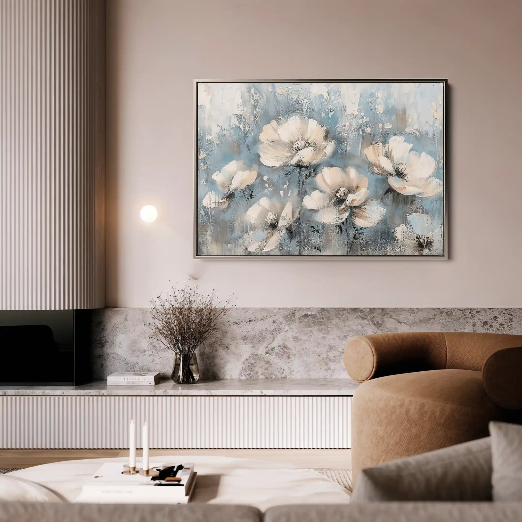 Floral Canvas Wall Art WAD367-F 90 x 60 cm / Stretched on hidden frame