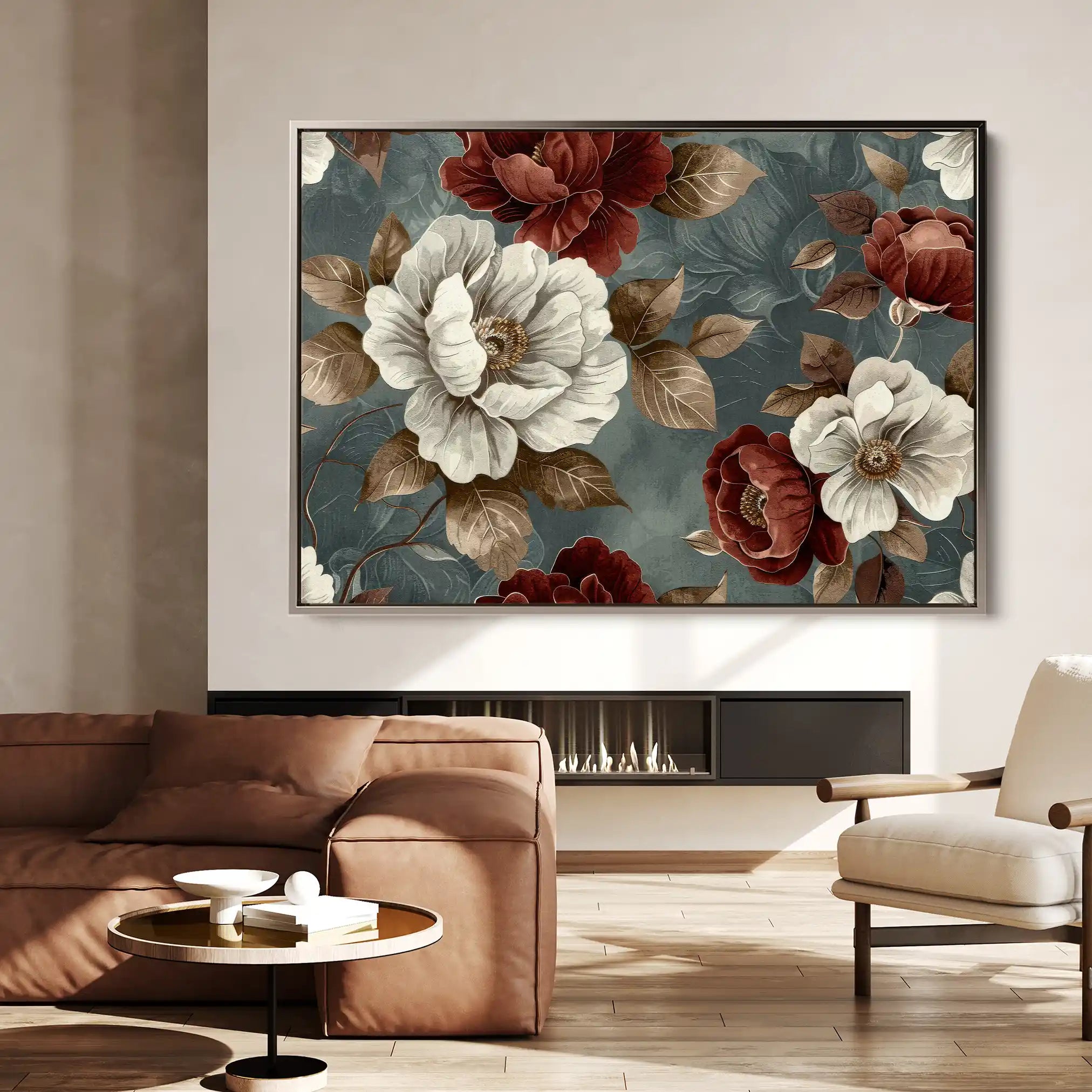Floral Canvas Wall Art WAD368-F 90 x 60 cm / Stretched on hidden frame