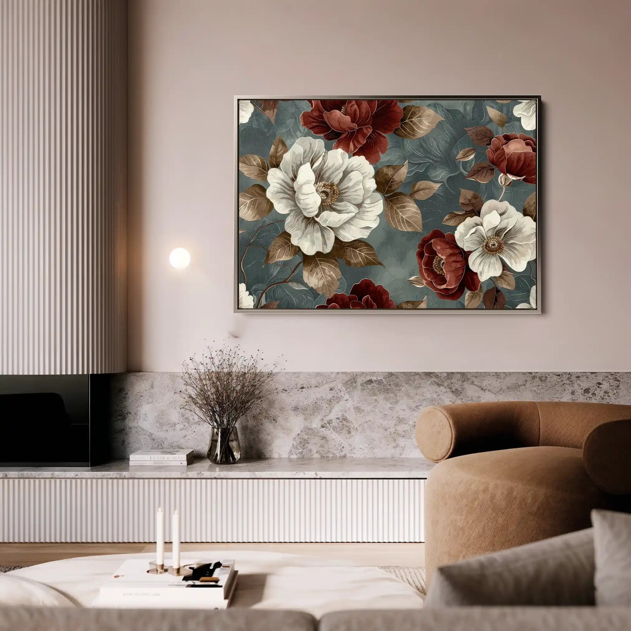 Floral Canvas Wall Art WAD368-F 90 x 60 cm / Stretched on hidden frame