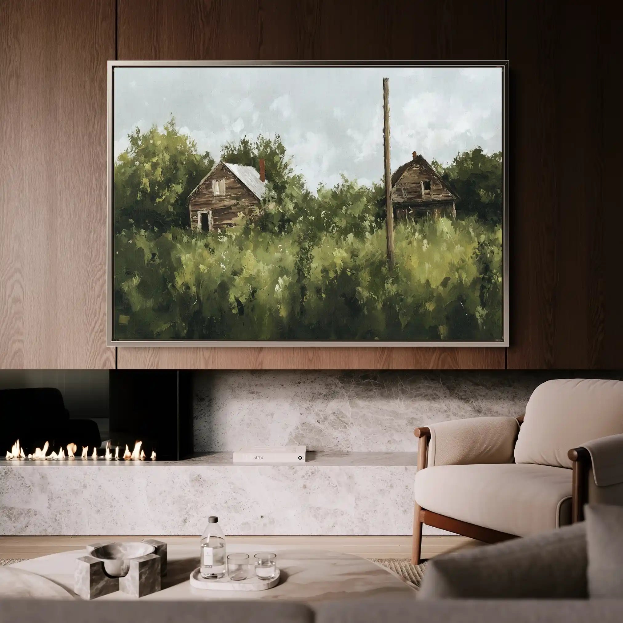 Landscape 368 Canvas Art 90 x 60 cm / Stretched on hidden frame
