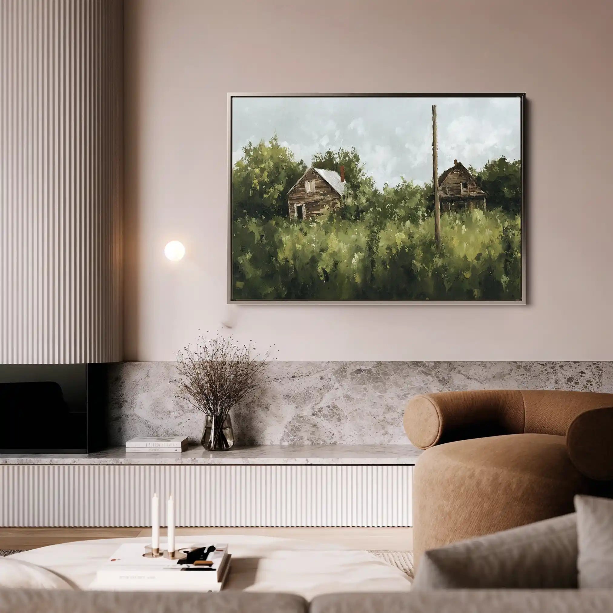 Landscape 368 Canvas Art 90 x 60 cm / Stretched on hidden frame