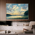 Landscape 369 Canvas Art 90 x 60 cm / Stretched on hidden frame