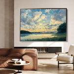 Landscape 369 Canvas Art 90 x 60 cm / Stretched on hidden frame