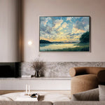 Landscape 369 Canvas Art 90 x 60 cm / Stretched on hidden frame