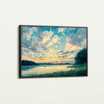 Landscape 369 Canvas Art 90 x 60 cm / Stretched on hidden frame