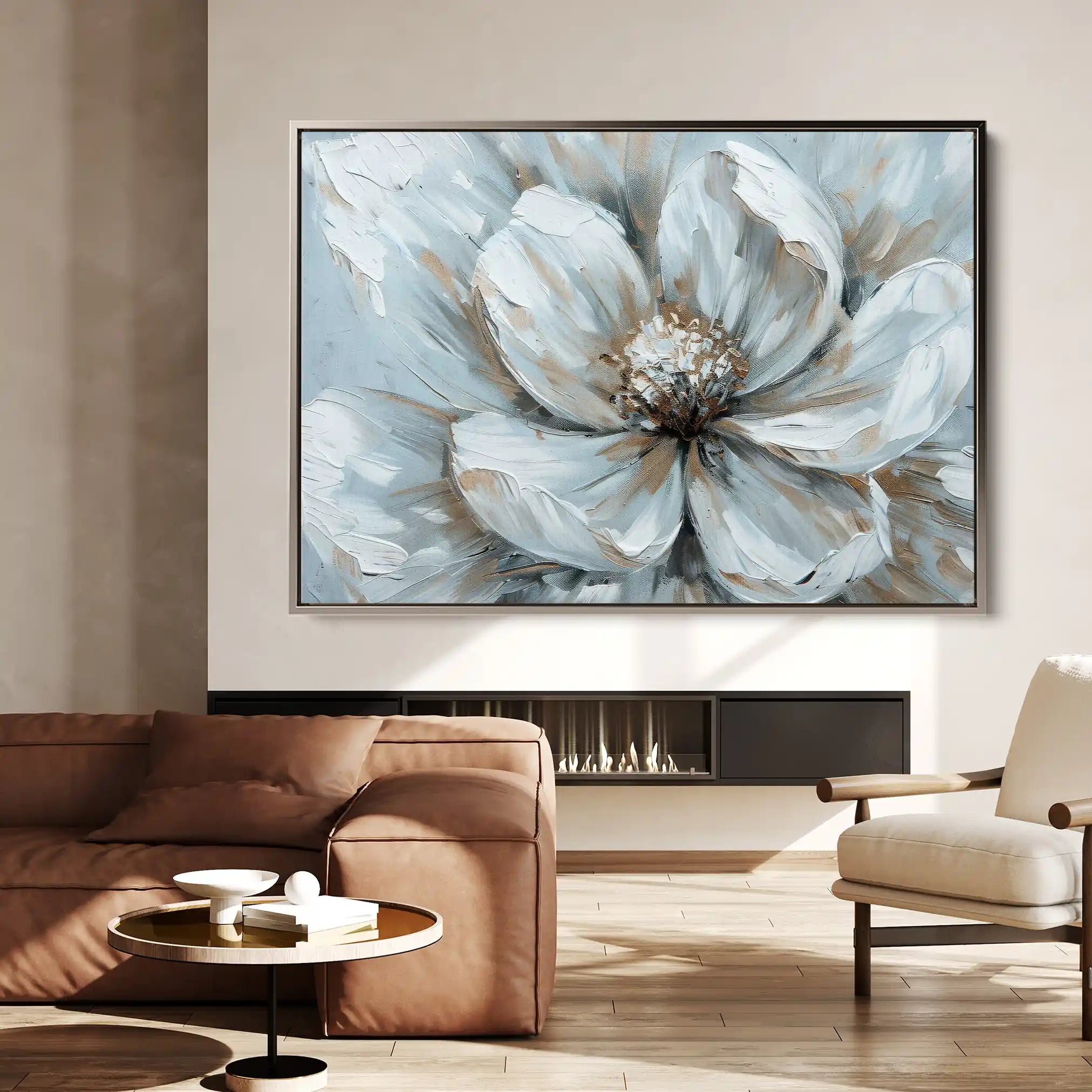 Floral Canvas Wall Art WAD371-F 90 x 60 cm / Stretched on hidden frame