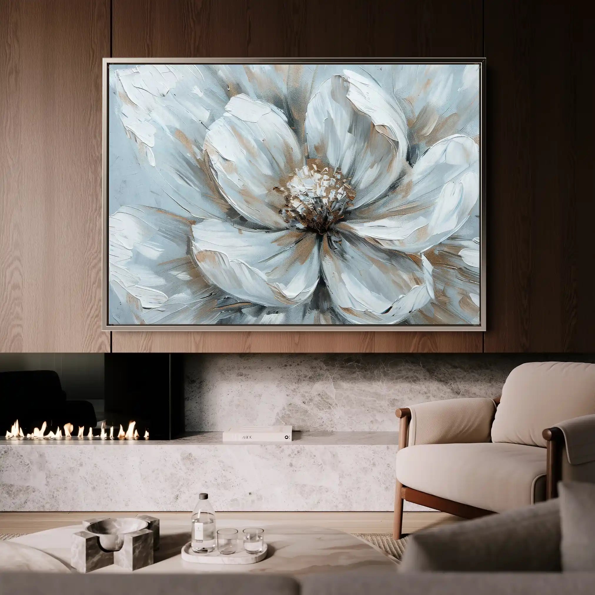 Floral Canvas Wall Art WAD371-F 90 x 60 cm / Stretched on hidden frame