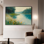 Landscape 371 Canvas Art 90 x 60 cm / Stretched on hidden frame