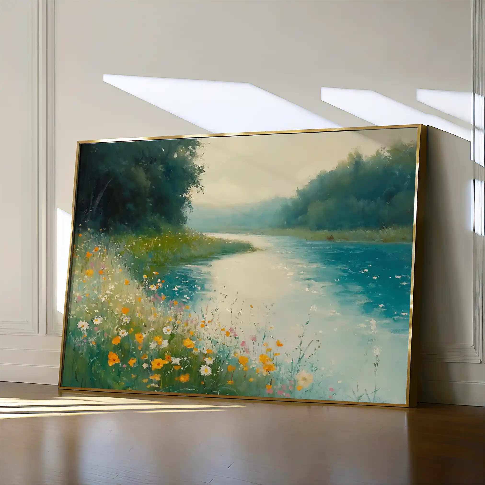 Landscape 371 Canvas Art 90 x 60 cm / Stretched on hidden frame