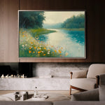 Landscape 371 Canvas Art 90 x 60 cm / Stretched on hidden frame