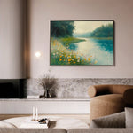 Landscape 371 Canvas Art 90 x 60 cm / Stretched on hidden frame