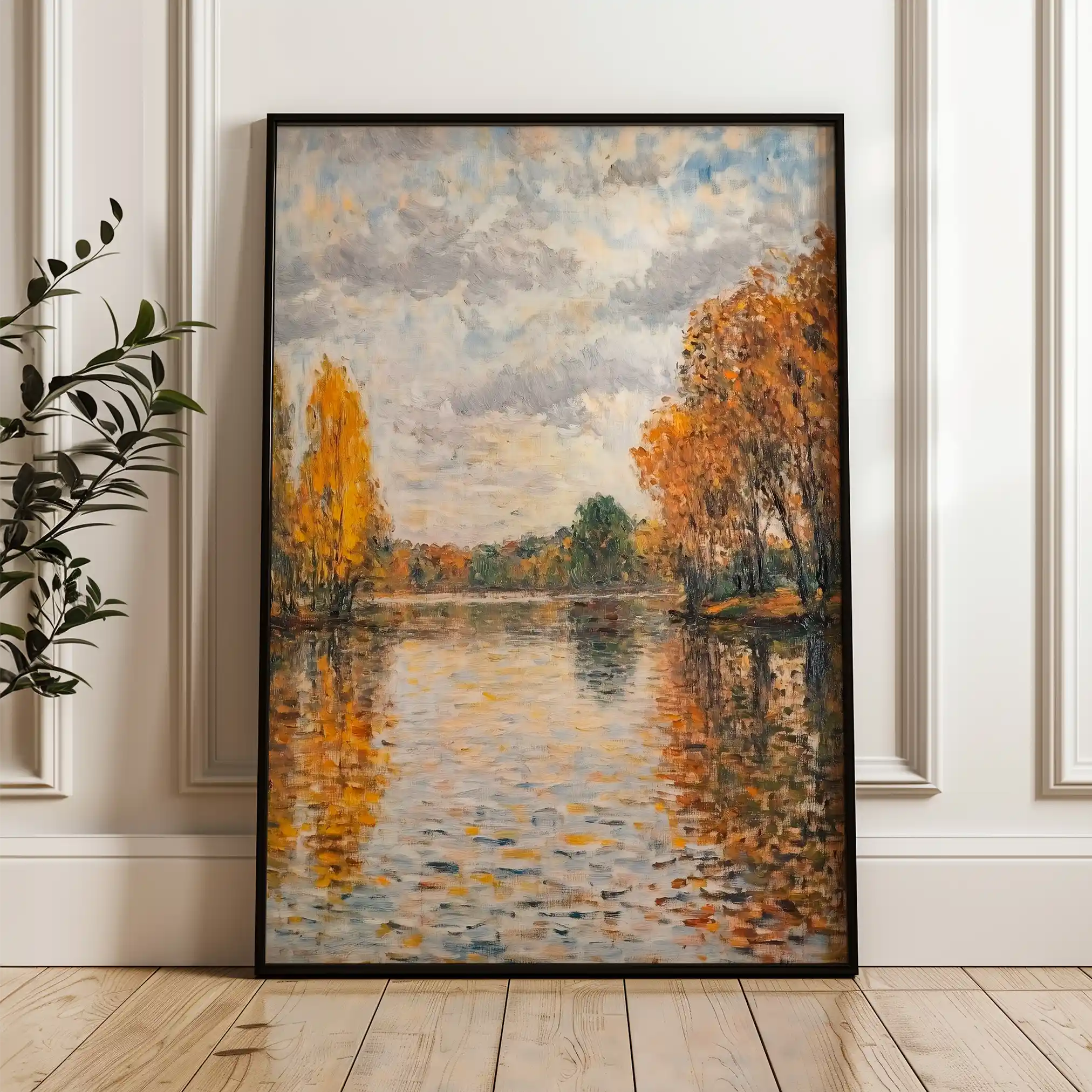 Landscape 372 Canvas Art 90 x 60 cm / Stretched on hidden frame