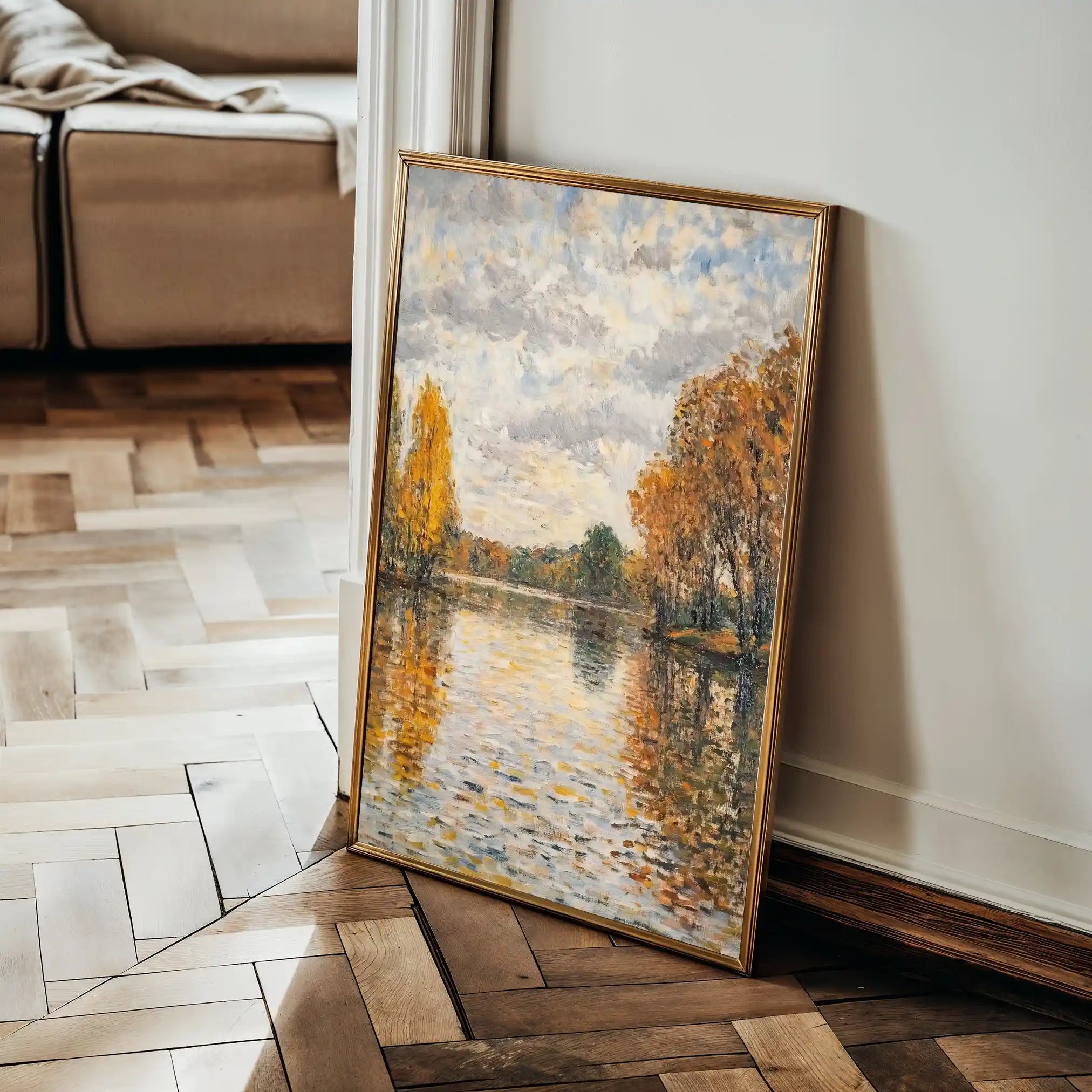 Landscape 372 Canvas Art 90 x 60 cm / Stretched on hidden frame