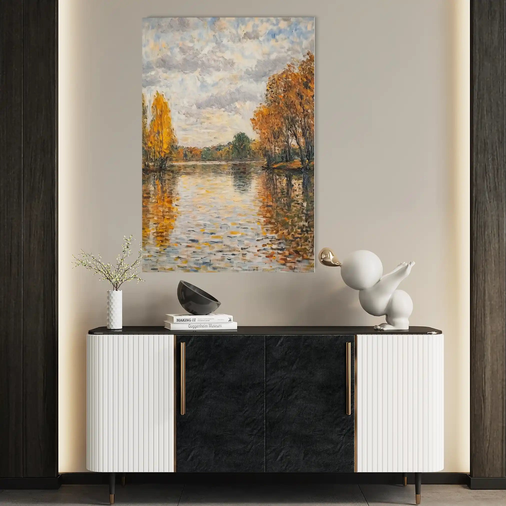 Landscape 372 Canvas Art 90 x 60 cm / Stretched on hidden frame