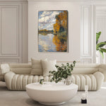 Landscape 373 Canvas Art 90 x 60 cm / Stretched on hidden frame