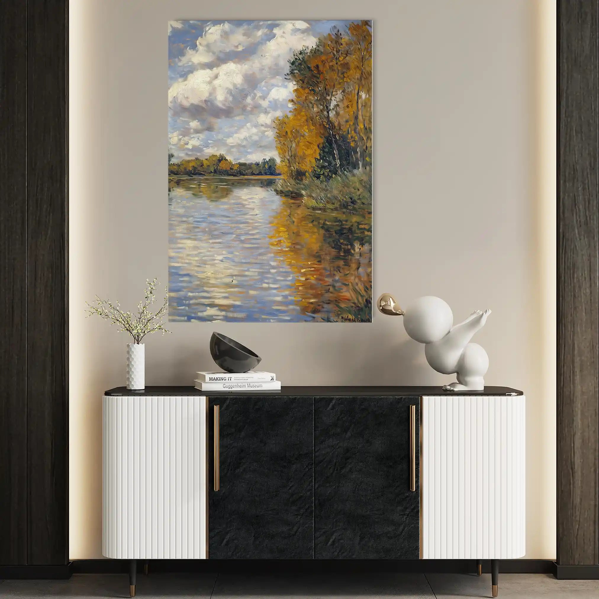 Landscape 373 Canvas Art 90 x 60 cm / Stretched on hidden frame