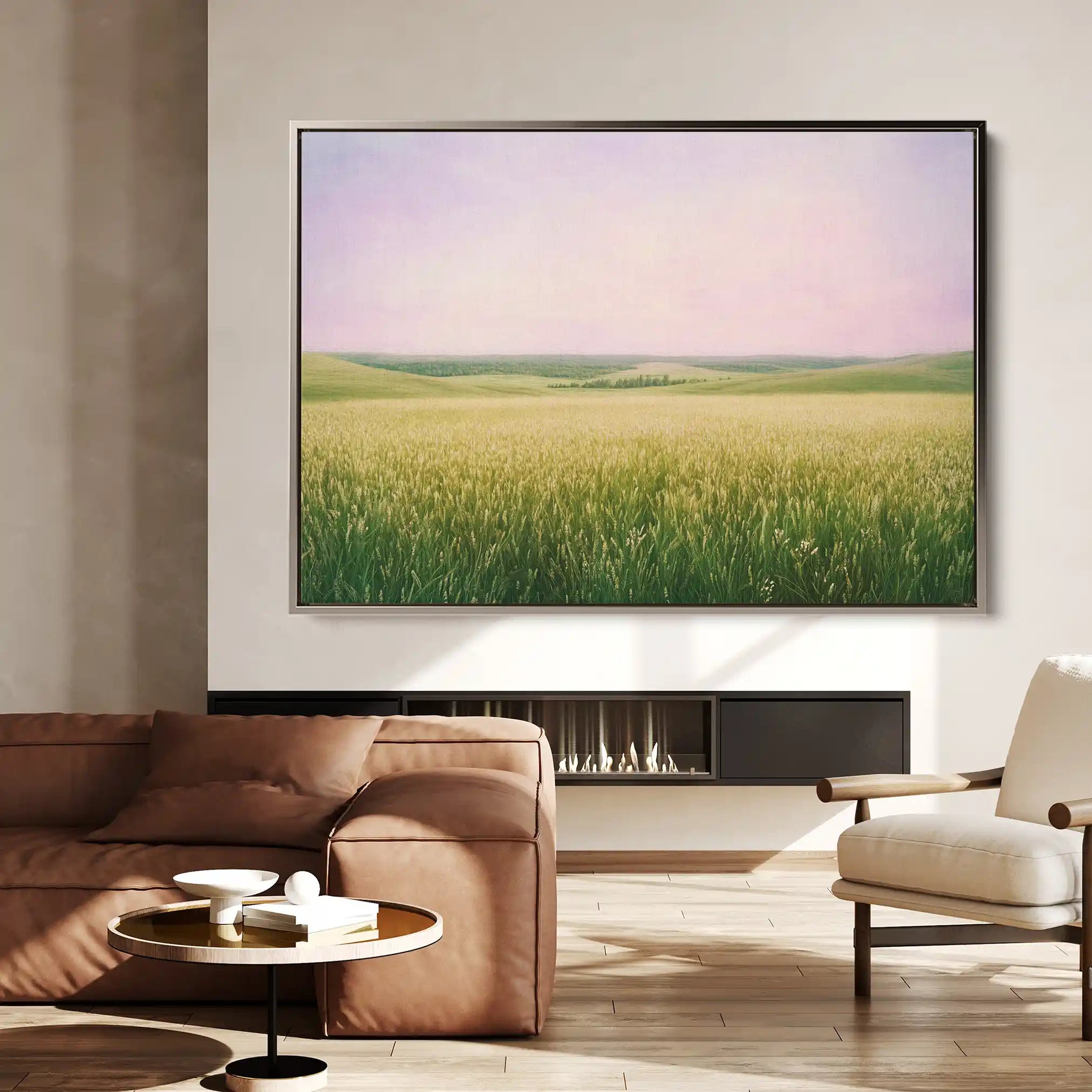 Landscape 374 Canvas Art 90 x 60 cm / Stretched on hidden frame