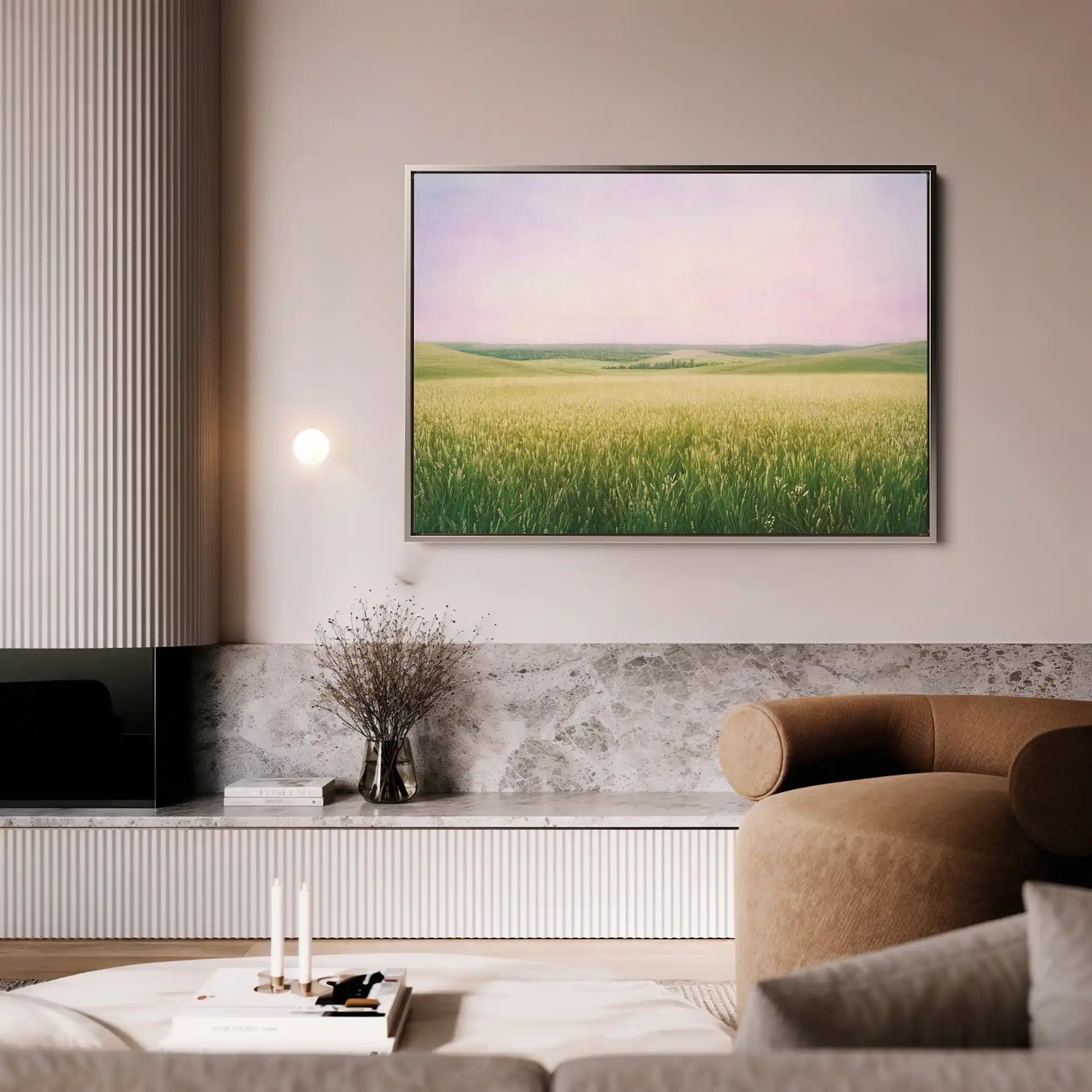 Landscape 374 Canvas Art 90 x 60 cm / Stretched on hidden frame