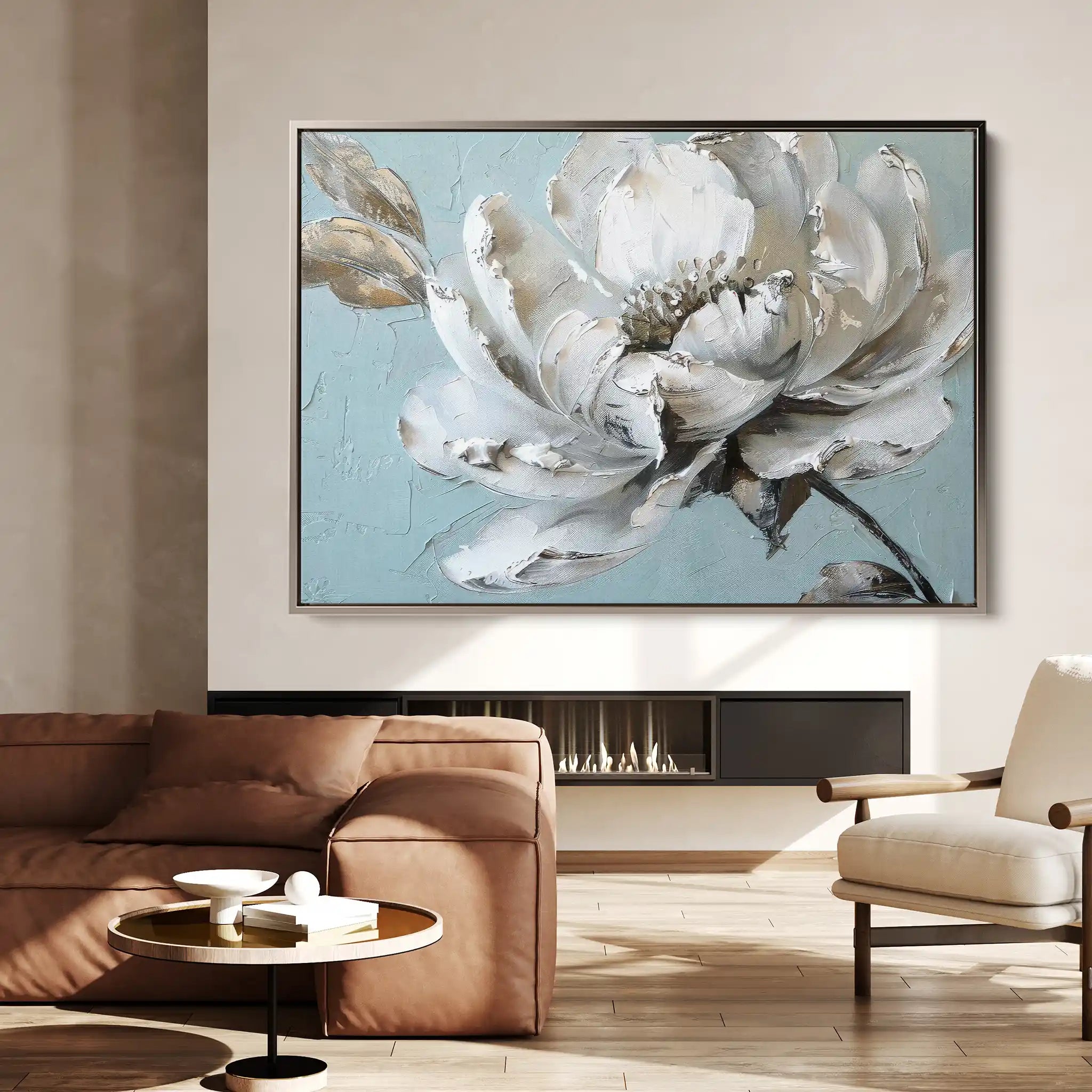 Floral Canvas Wall Art WAD376-F 90 x 60 cm / Stretched on hidden frame