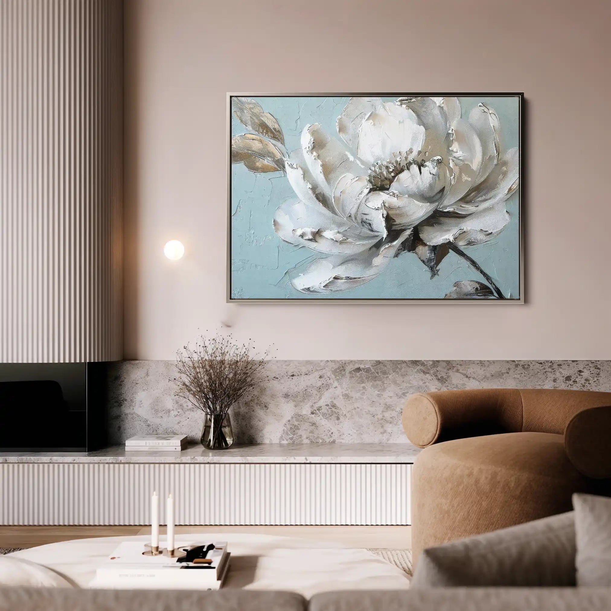 Floral Canvas Wall Art WAD376-F 90 x 60 cm / Stretched on hidden frame