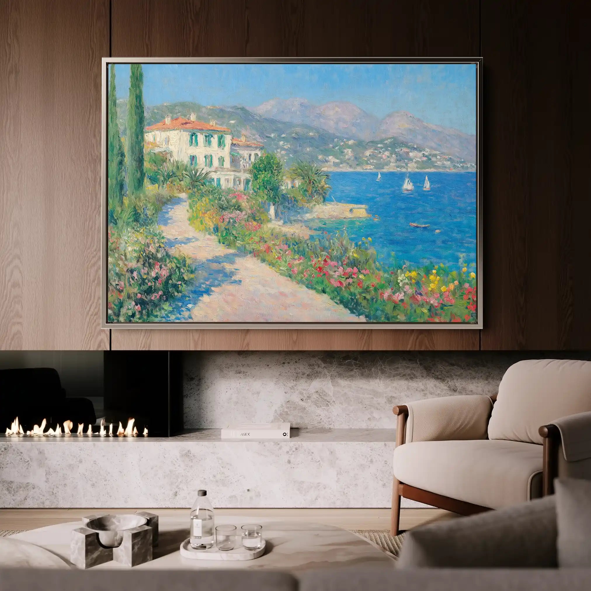 Landscape 376 Canvas Art 90 x 60 cm / Stretched on hidden frame