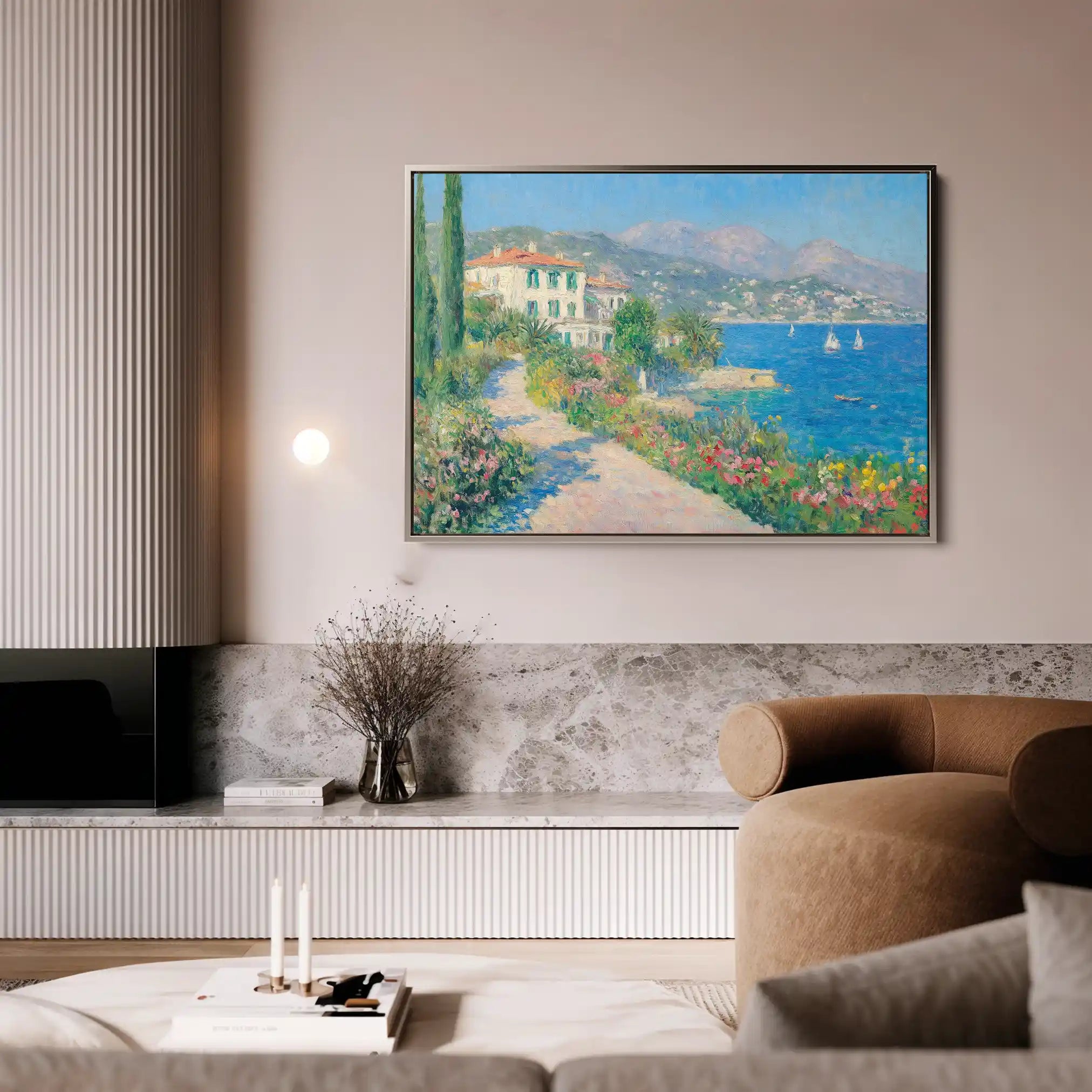 Landscape 376 Canvas Art 90 x 60 cm / Stretched on hidden frame
