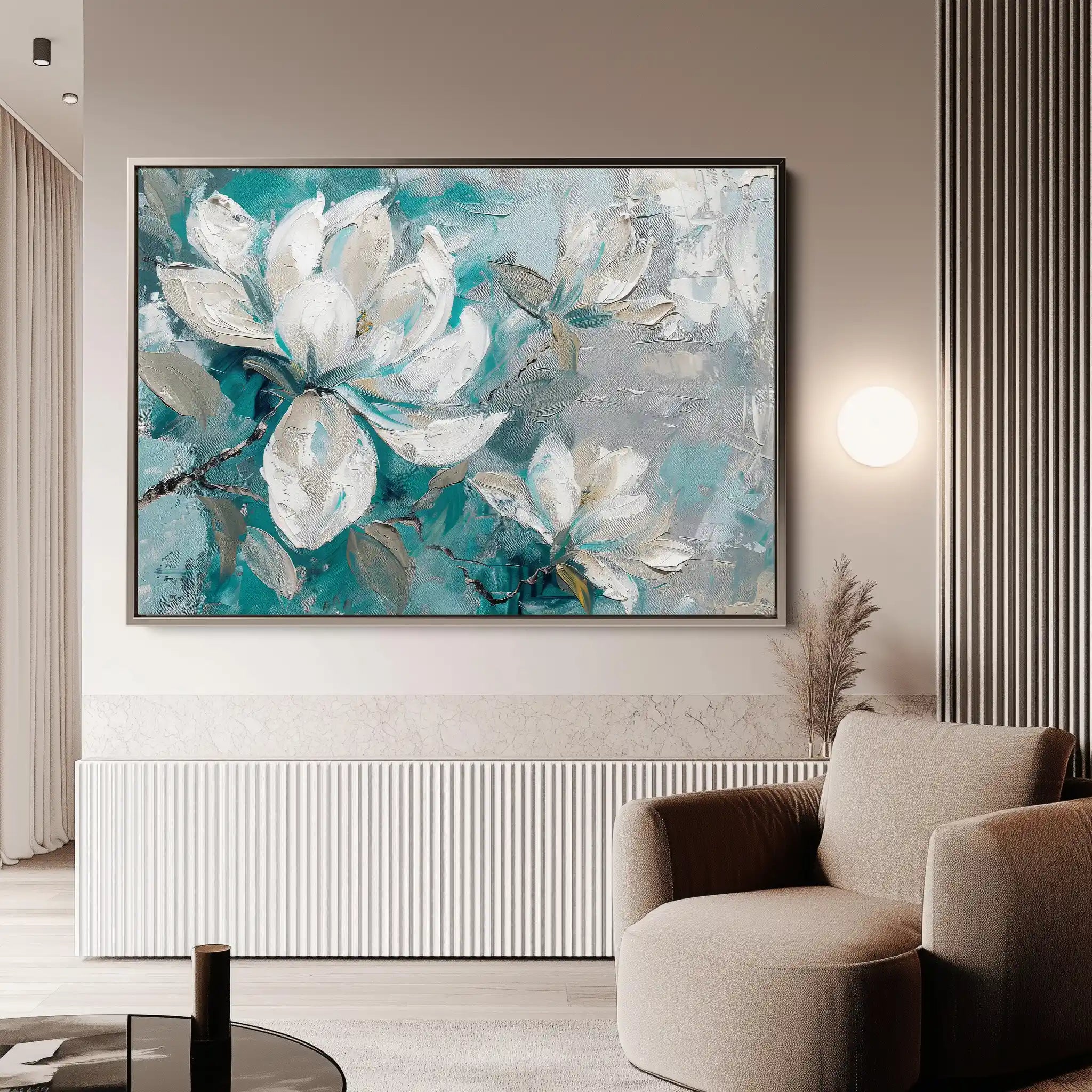 Floral Canvas Wall Art WAD377-F 90 x 60 cm / Stretched on hidden frame
