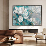 Floral Canvas Wall Art WAD377-F 90 x 60 cm / Stretched on hidden frame