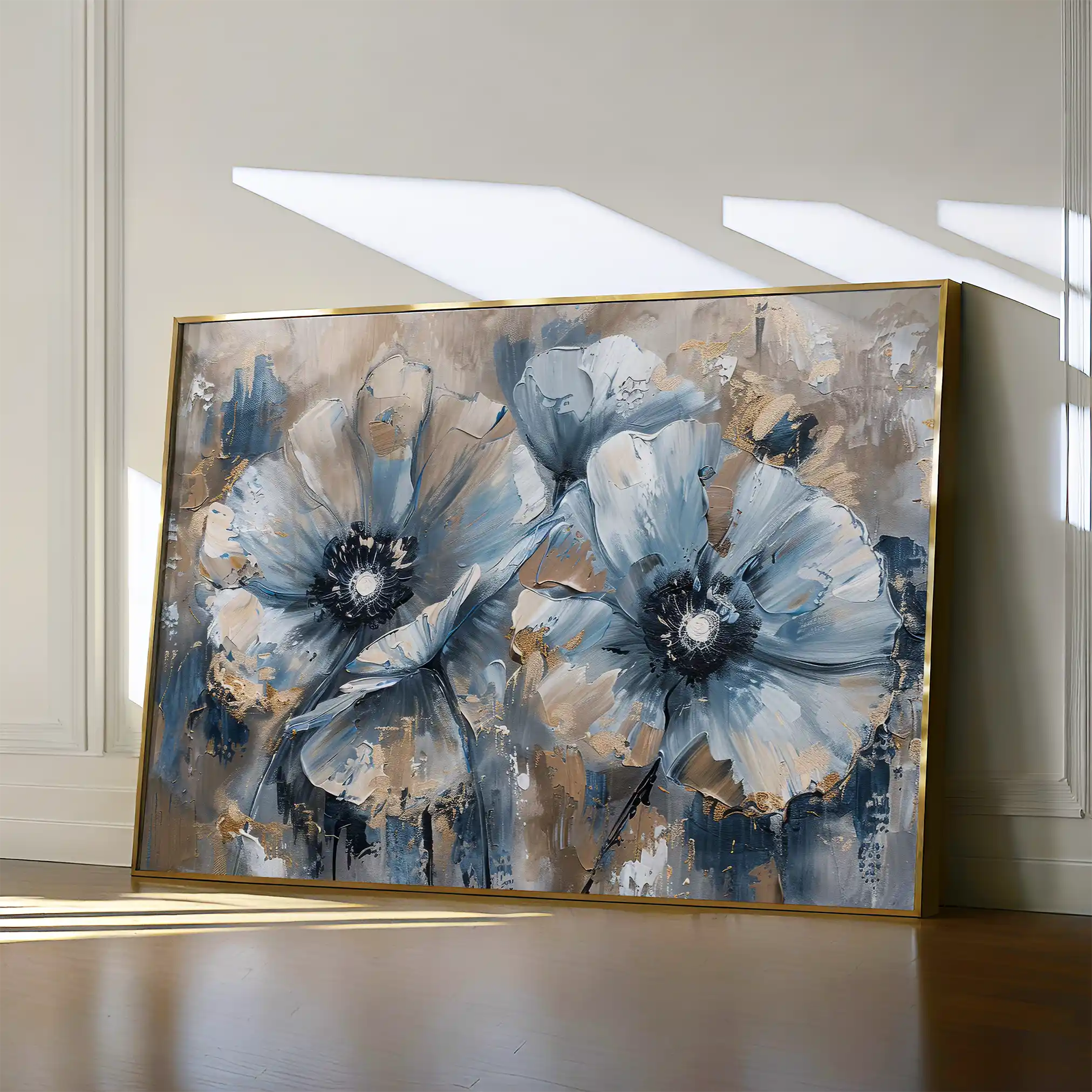 Floral Canvas Wall Art WAD378-F 90 x 60 cm / Stretched on hidden frame