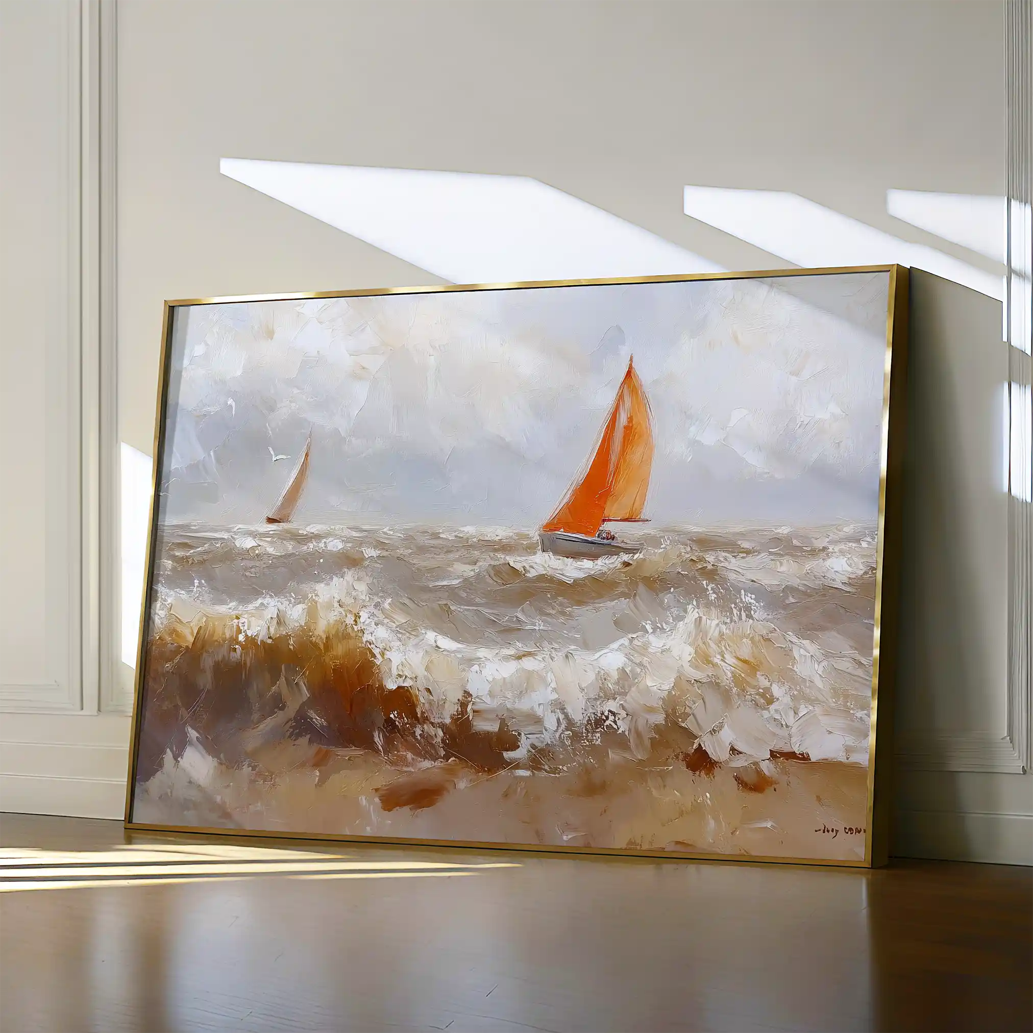 Landscape 378 Canvas Art 90 x 60 cm / Stretched on hidden frame