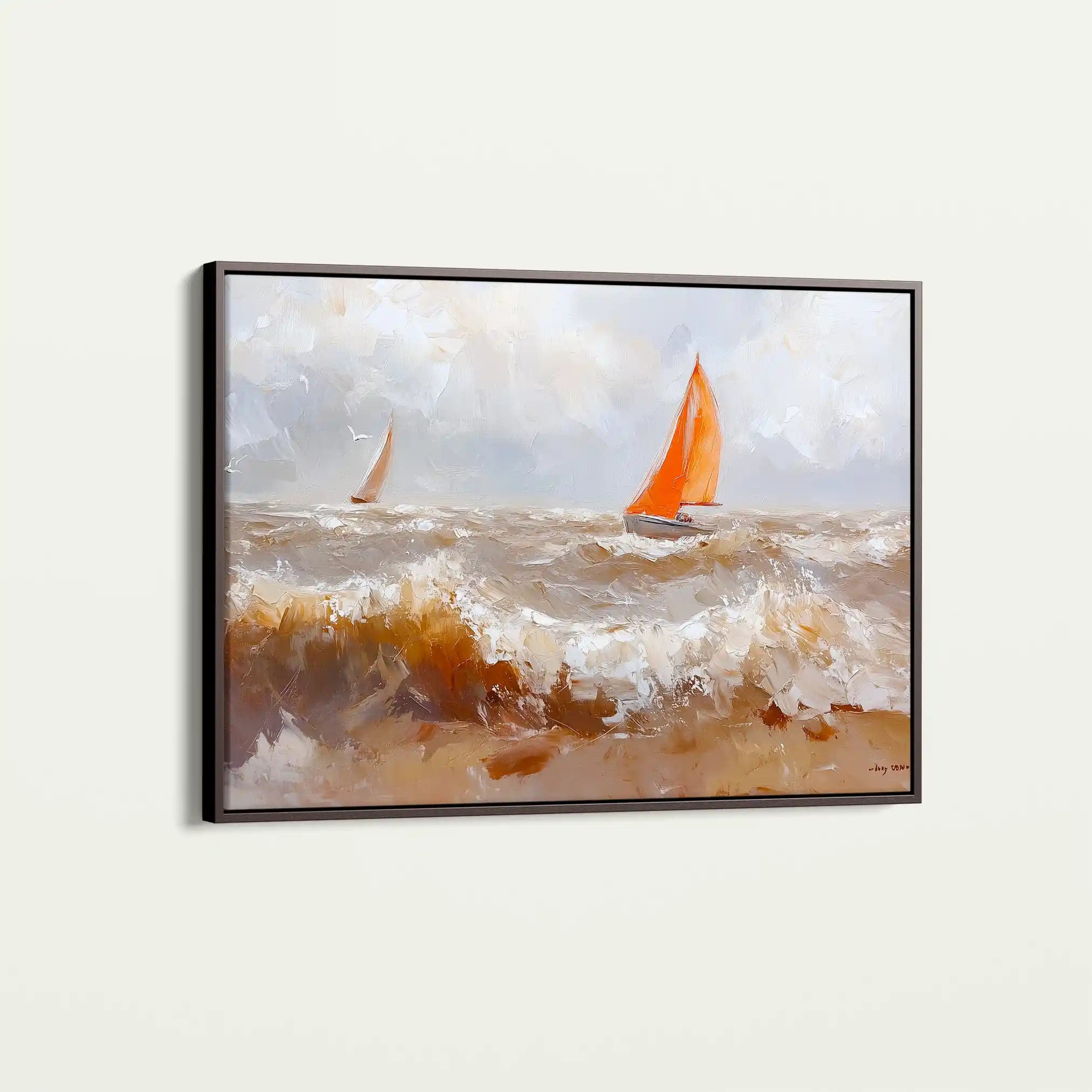 Landscape 378 Canvas Art 90 x 60 cm / Stretched on hidden frame